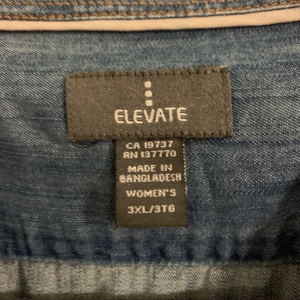Denim Colored Button Down - Picture 4 of 6